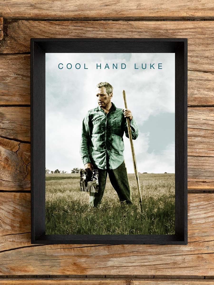 Parmaklıklar Arasında - Cool Hand Luke Film Tablo Siyah Çerçeveli Film Poster Afiş Tablo