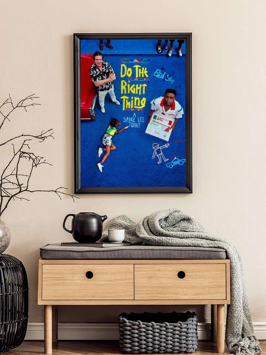 Doğruyu Seç - Do the Right Thing Film Tablo Siyah Çerçeveli Film Poster Afiş Tablo