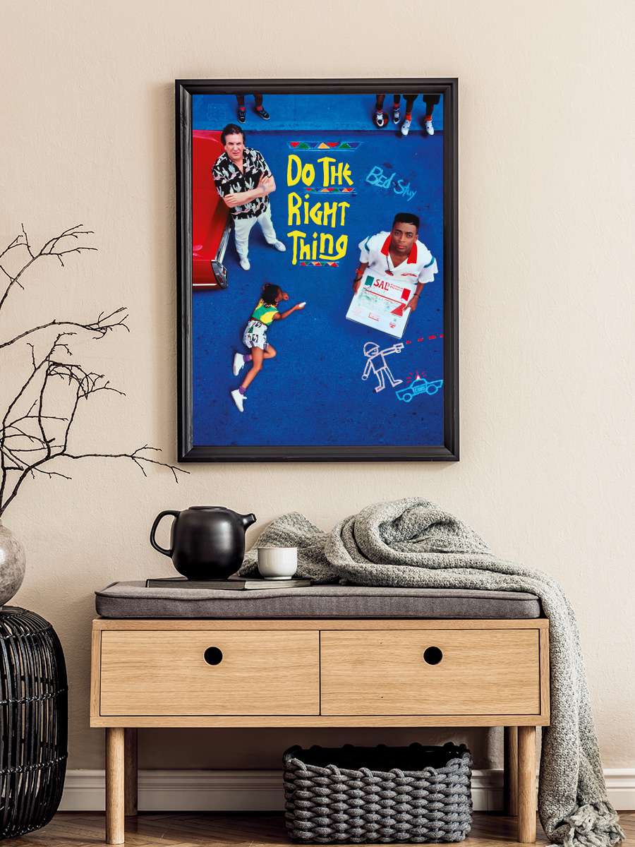 Doğruyu Seç - Do the Right Thing Film Tablo Siyah Çerçeveli Film Poster Afiş Tablo