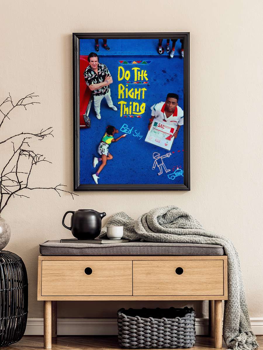 Doğruyu Seç - Do the Right Thing Film Tablo Siyah Çerçeveli Film Poster Afiş Tablo