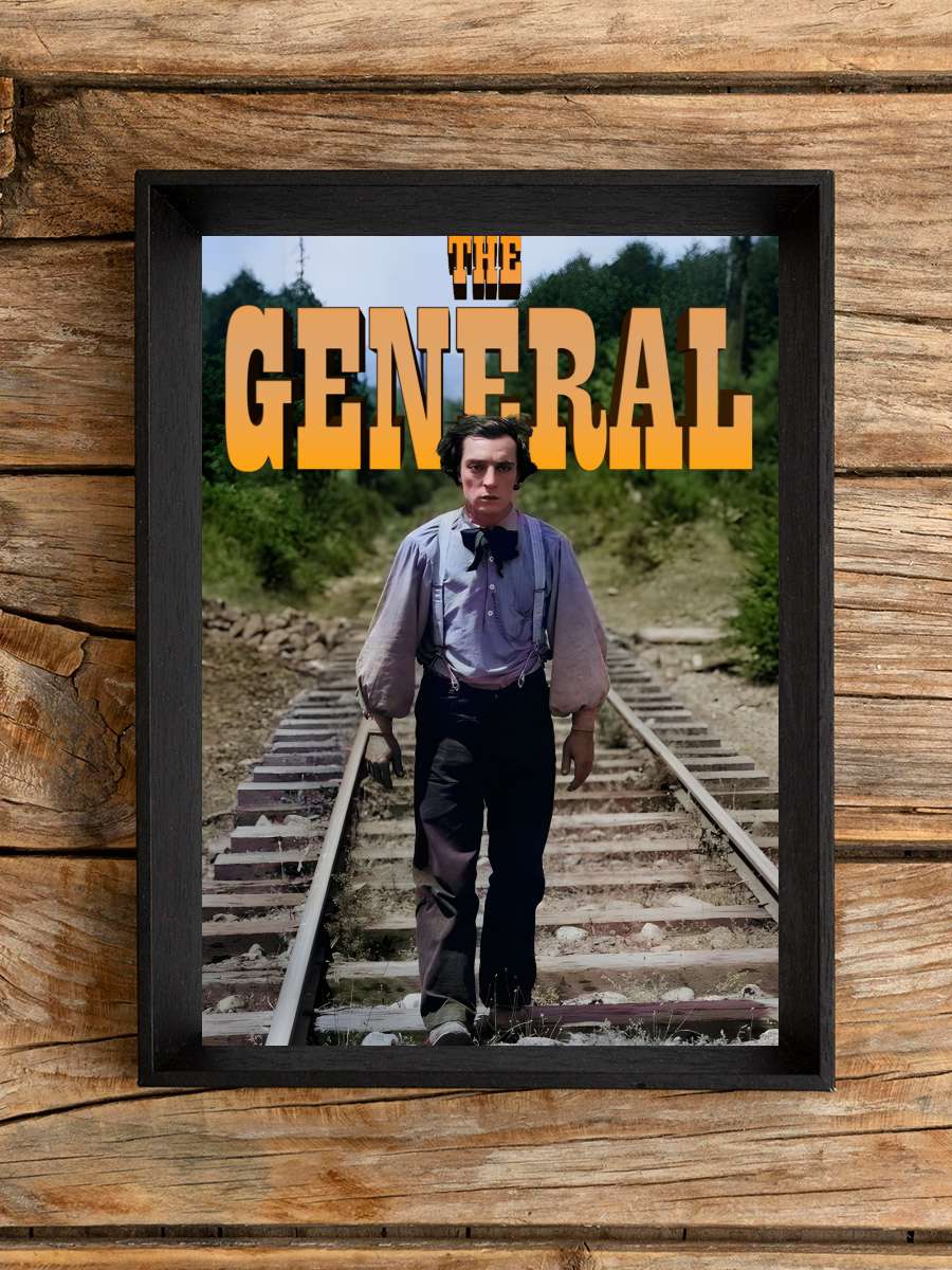 General - The General Film Tablo Siyah Çerçeveli Film Poster Afiş Tablo