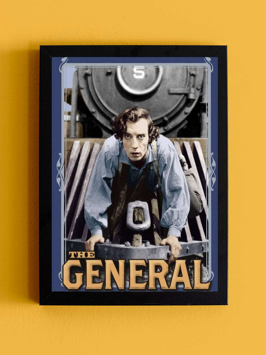 General - The General Film Tablo Siyah Çerçeveli Film Poster Afiş Tablo