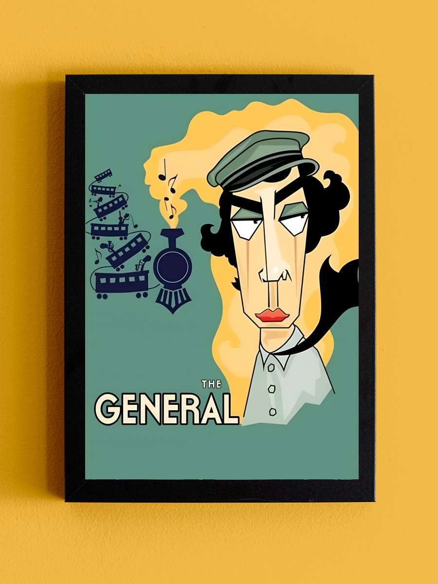 General - The General Film Tablo Siyah Çerçeveli Film Poster Afiş Tablo