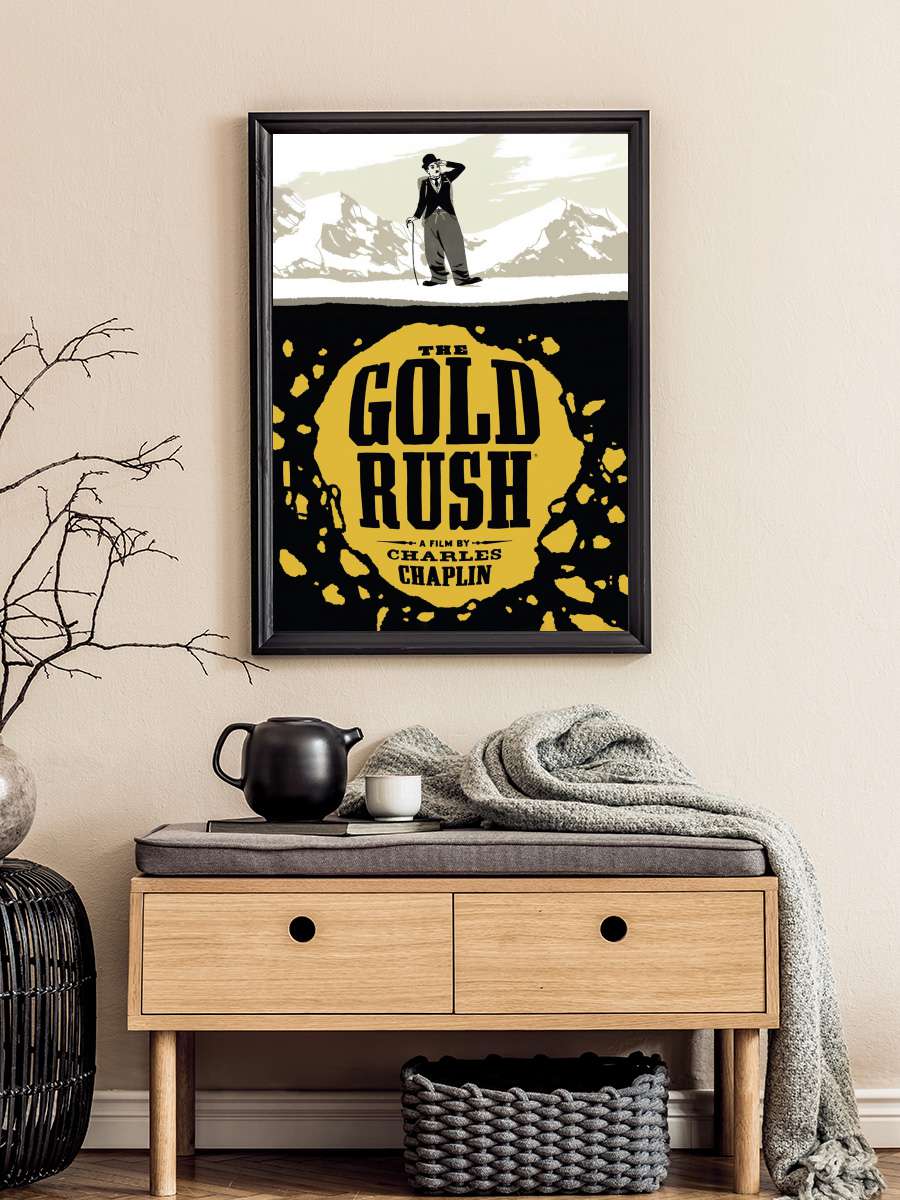 Altına Hücum - The Gold Rush Film Tablo Siyah Çerçeveli Film Poster Afiş Tablo