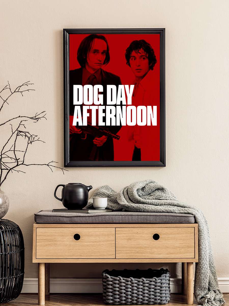 Köpeklerin Günü - Dog Day Afternoon Film Tablo Siyah Çerçeveli Film Poster Afiş Tablo