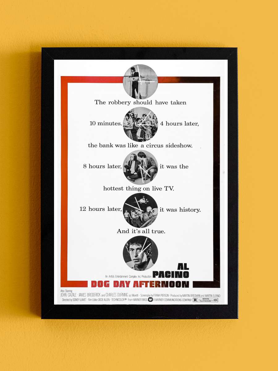 Köpeklerin Günü - Dog Day Afternoon Film Tablo Siyah Çerçeveli Film Poster Afiş Tablo