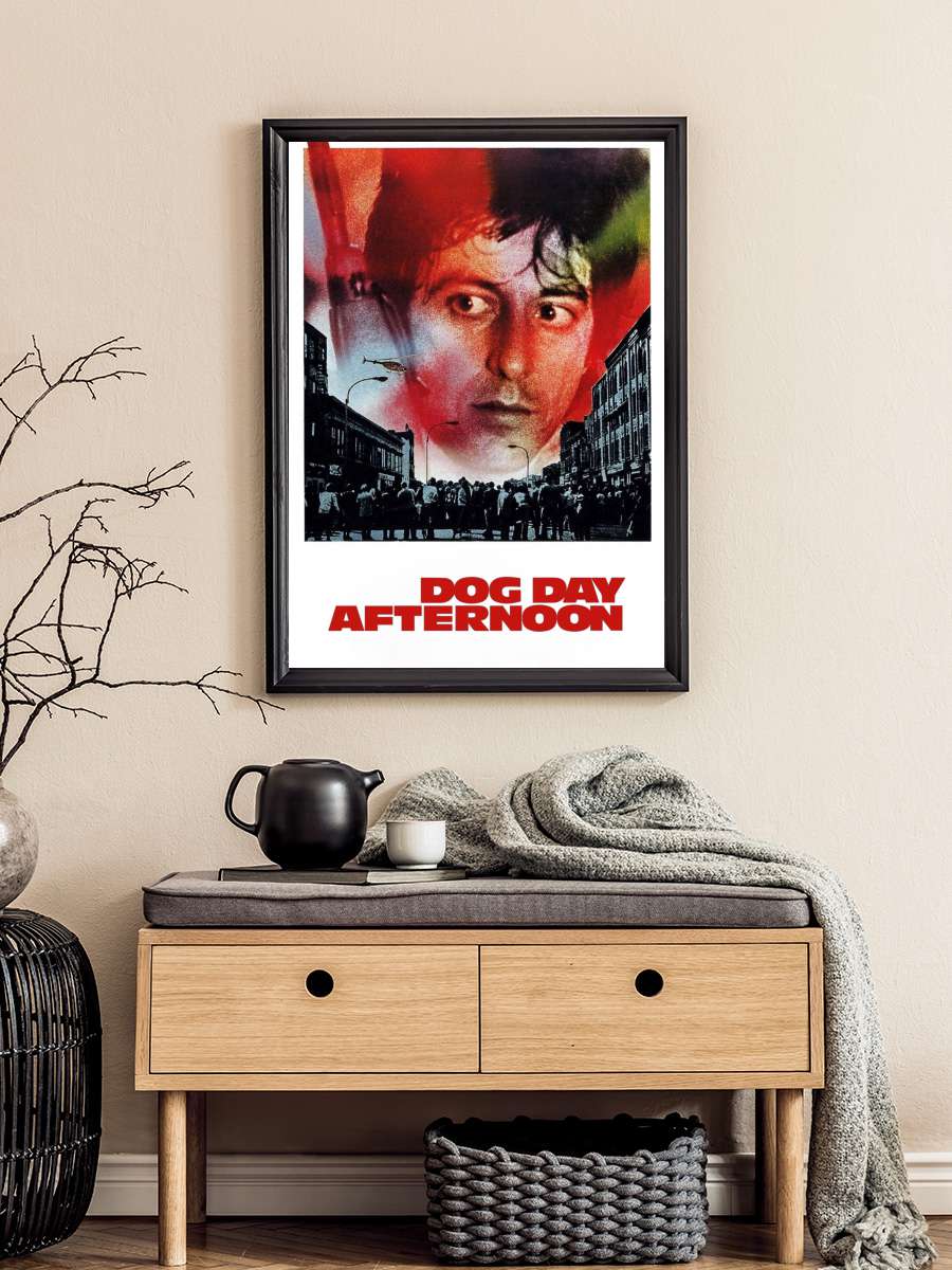 Köpeklerin Günü - Dog Day Afternoon Film Tablo Siyah Çerçeveli Film Poster Afiş Tablo