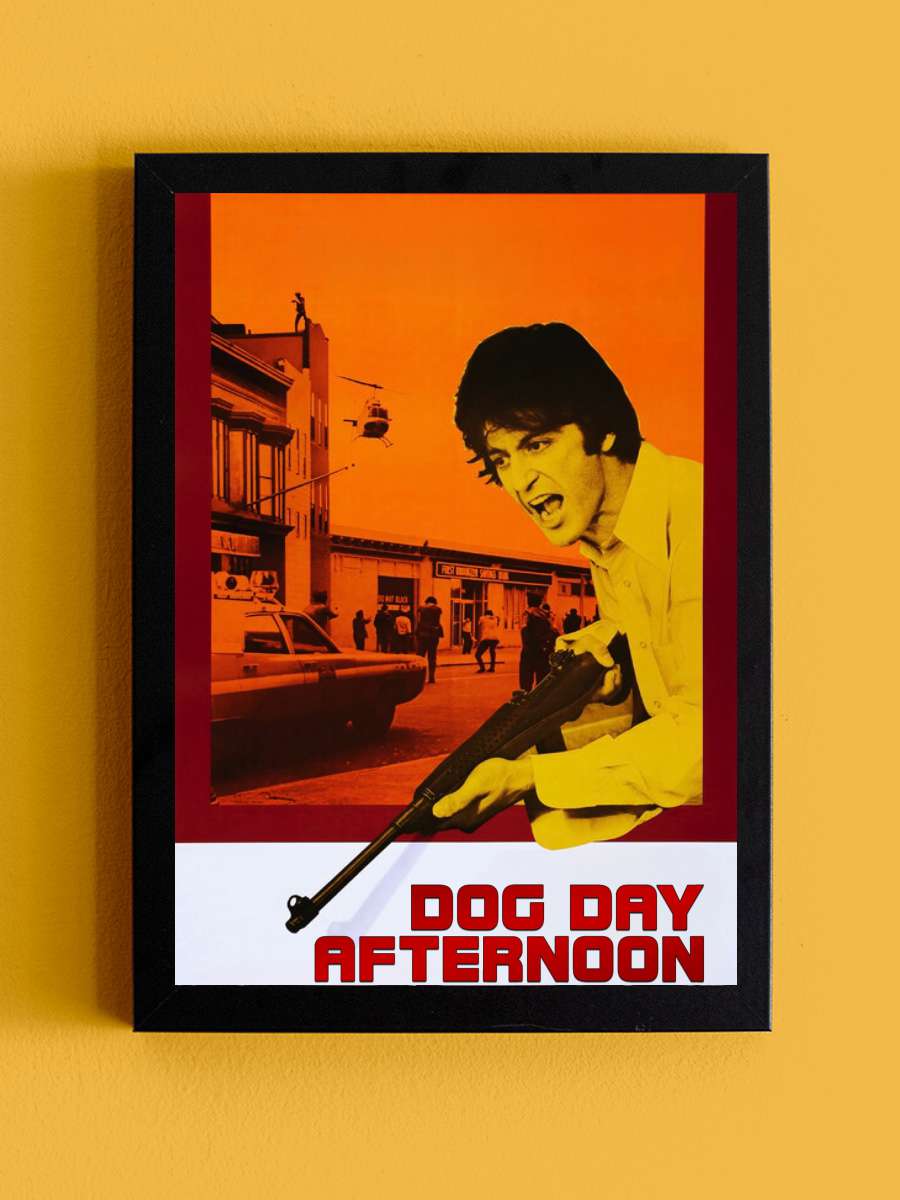 Köpeklerin Günü - Dog Day Afternoon Film Tablo Siyah Çerçeveli Film Poster Afiş Tablo