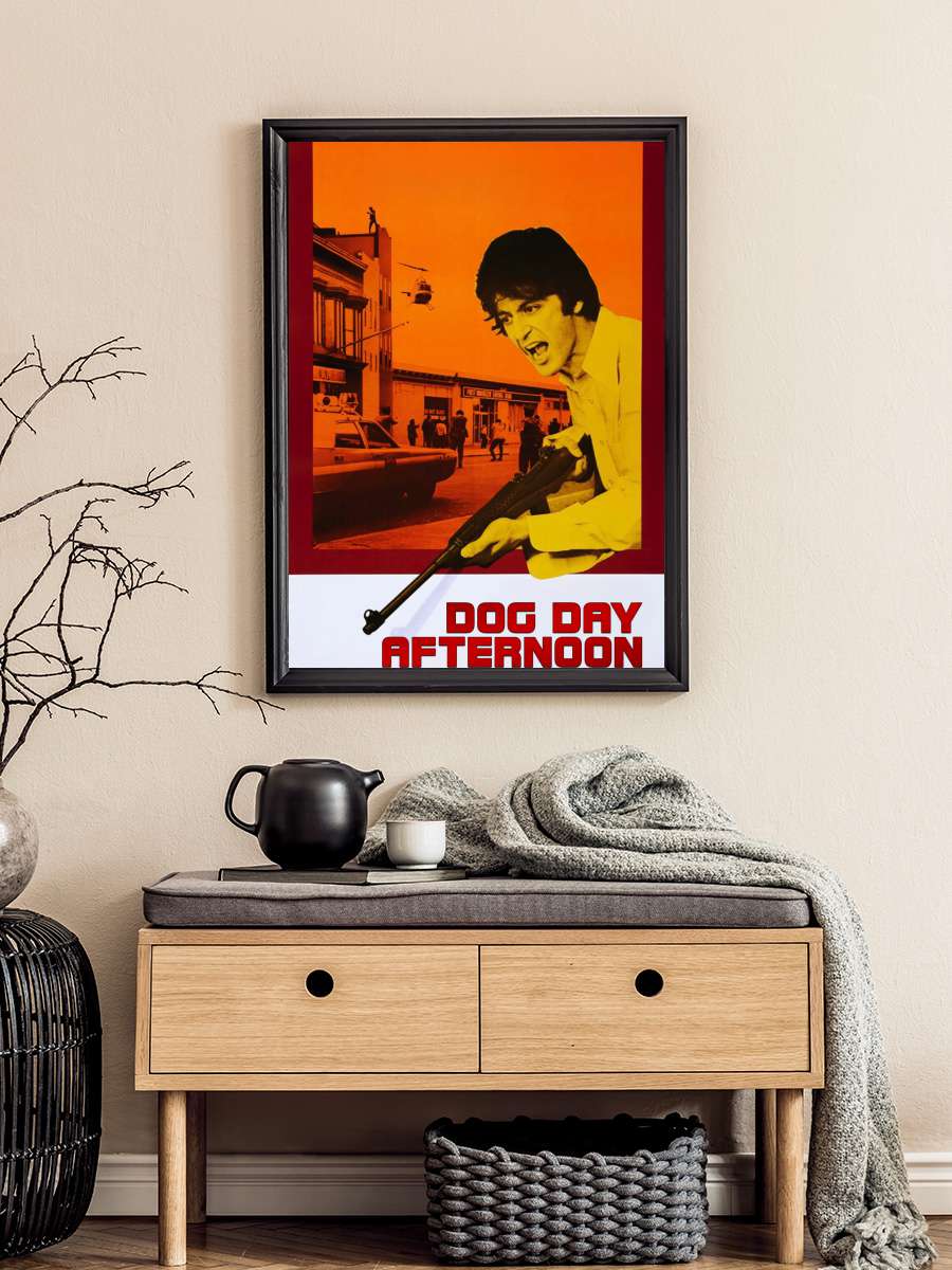 Köpeklerin Günü - Dog Day Afternoon Film Tablo Siyah Çerçeveli Film Poster Afiş Tablo