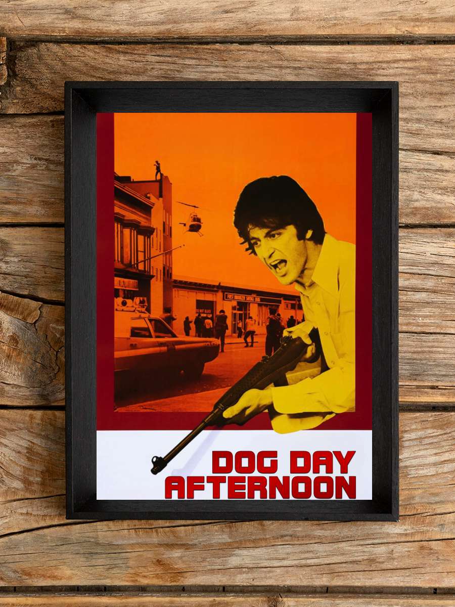 Köpeklerin Günü - Dog Day Afternoon Film Tablo Siyah Çerçeveli Film Poster Afiş Tablo