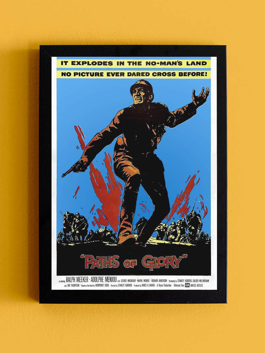 Zafer Yolları - Paths of Glory Film Tablo Siyah Çerçeveli Film Poster Afiş Tablo