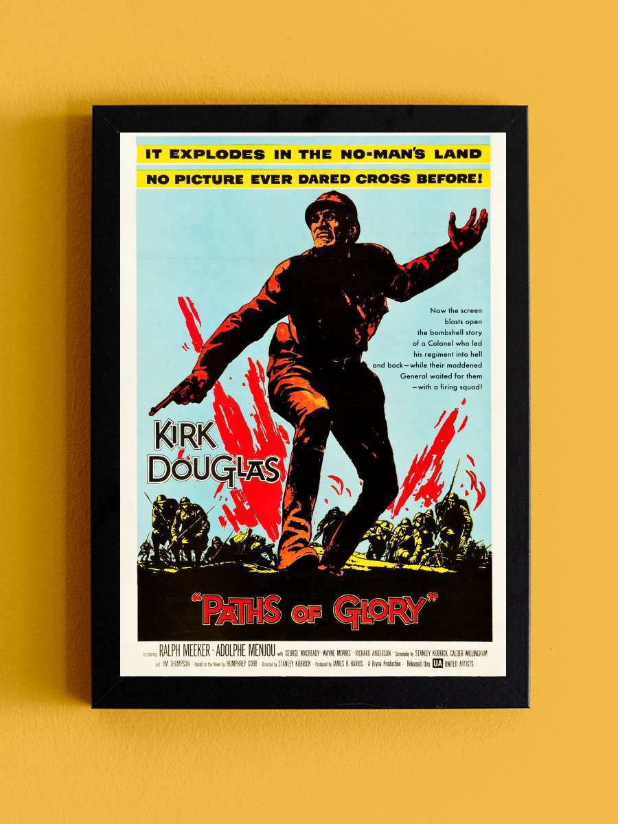 Zafer Yolları - Paths of Glory Film Tablo Siyah Çerçeveli Film Poster Afiş Tablo