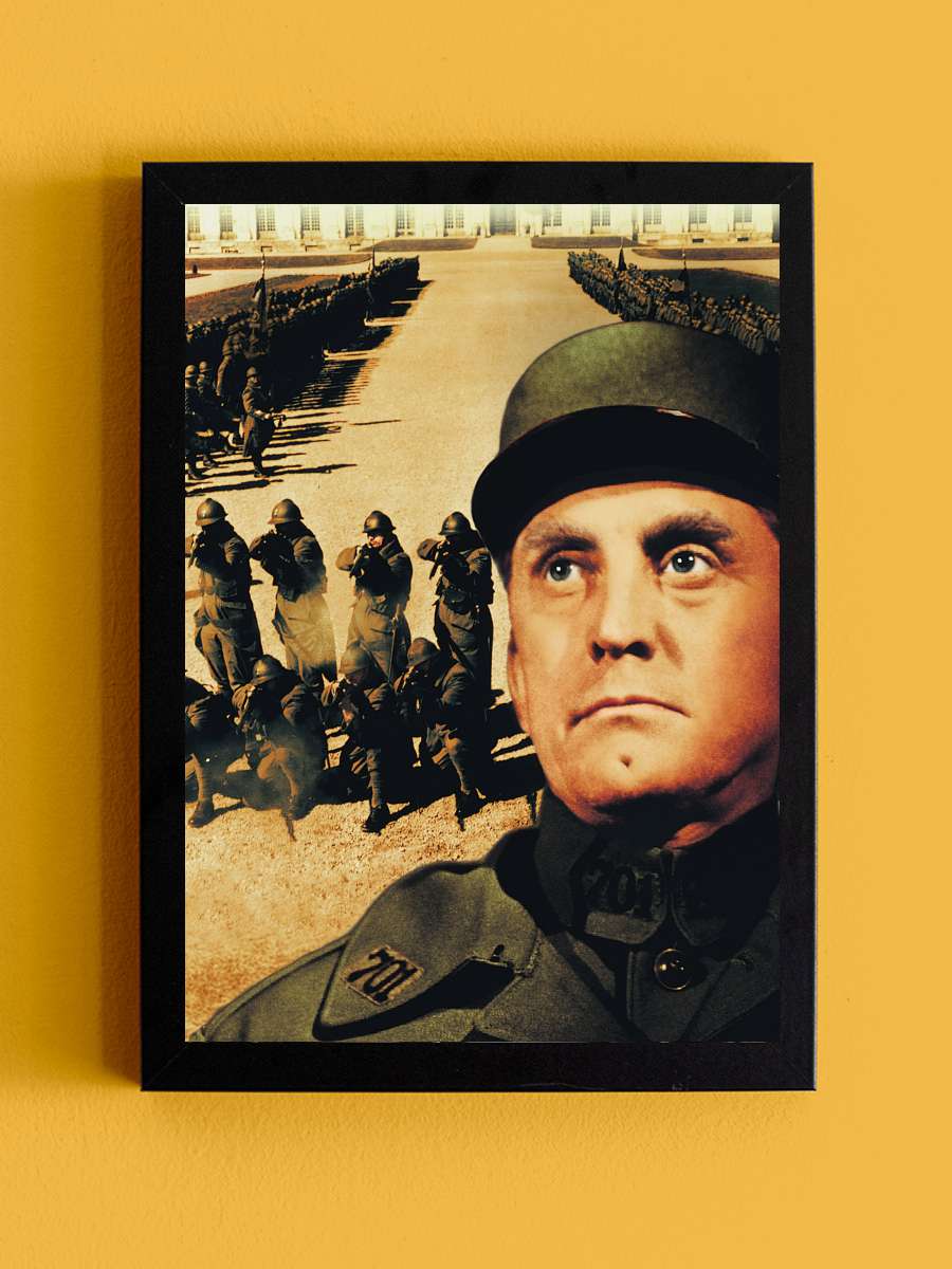 Zafer Yolları - Paths of Glory Film Tablo Siyah Çerçeveli Film Poster Afiş Tablo