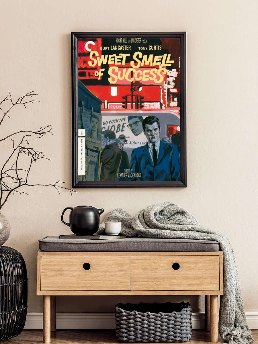 Başarının Tatlı Kokusu - Sweet Smell of Success Film Tablo Siyah Çerçeveli Film Poster Afiş Tablo