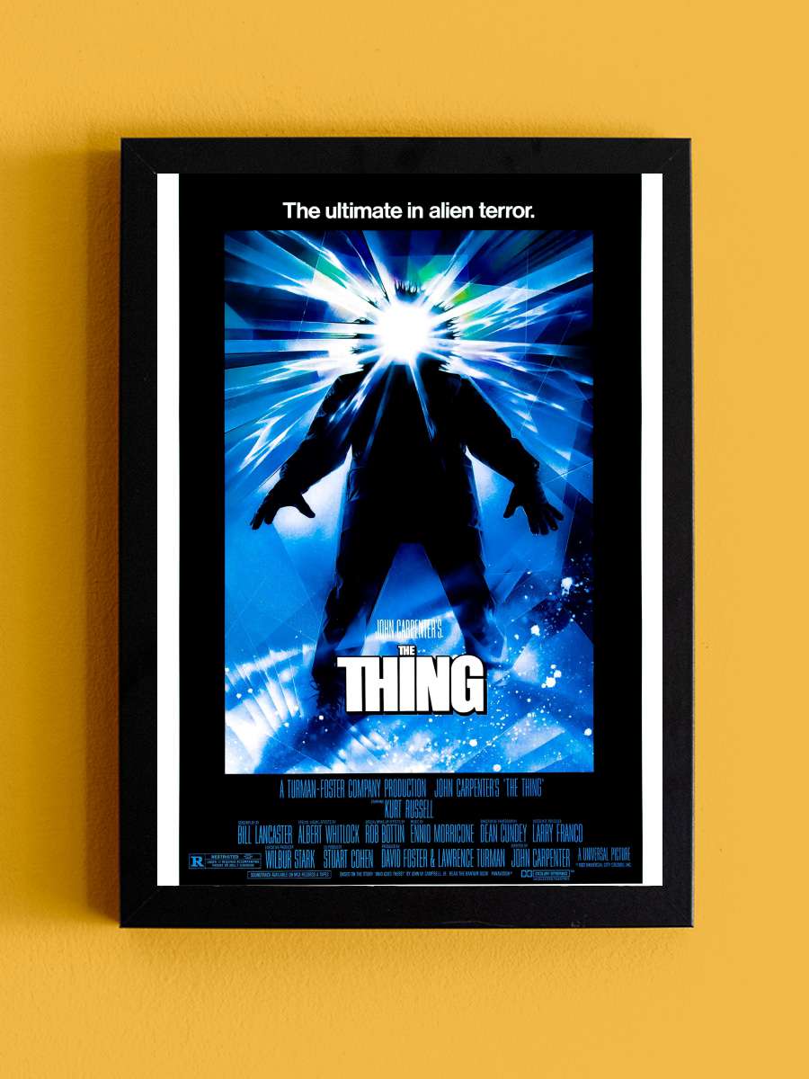 Şey - The Thing Film Tablo Siyah Çerçeveli Film Poster Afiş Tablo