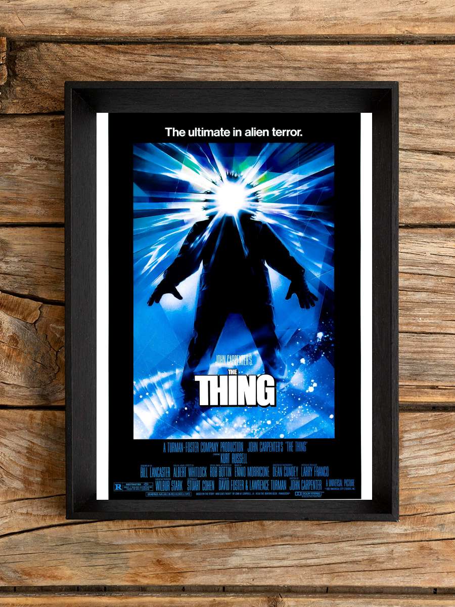 Şey - The Thing Film Tablo Siyah Çerçeveli Film Poster Afiş Tablo