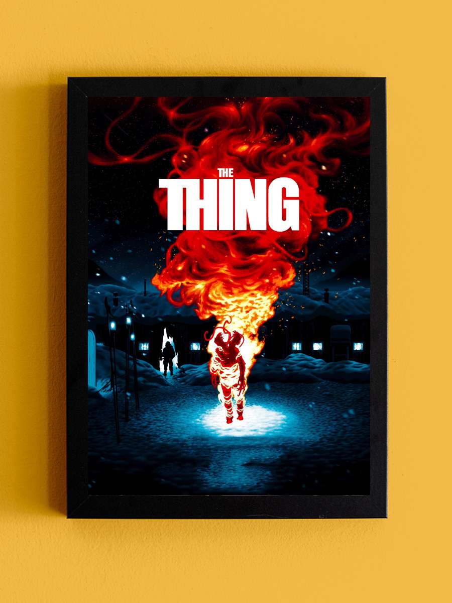 Şey - The Thing Film Tablo Siyah Çerçeveli Film Poster Afiş Tablo