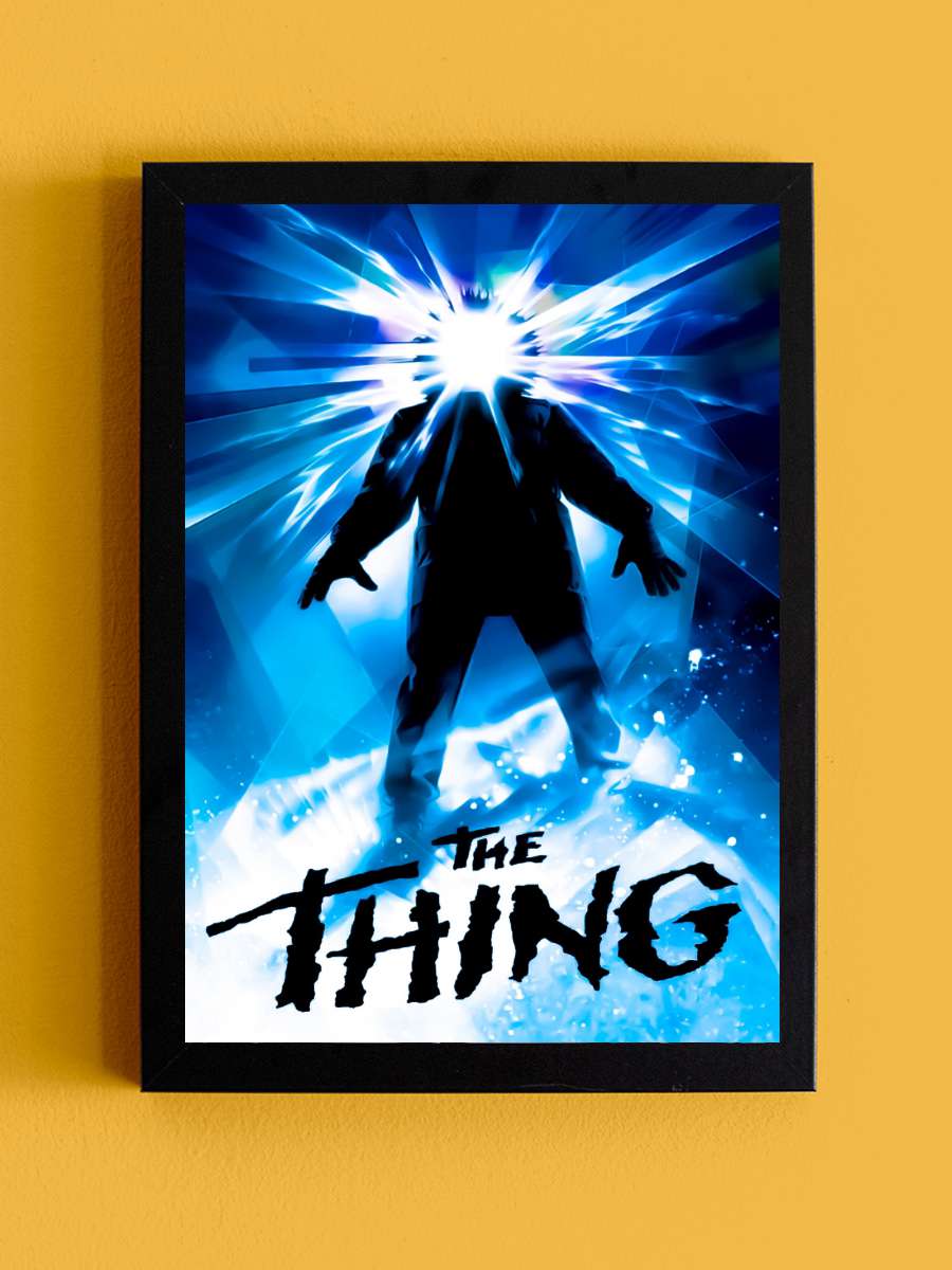 Şey - The Thing Film Tablo Siyah Çerçeveli Film Poster Afiş Tablo