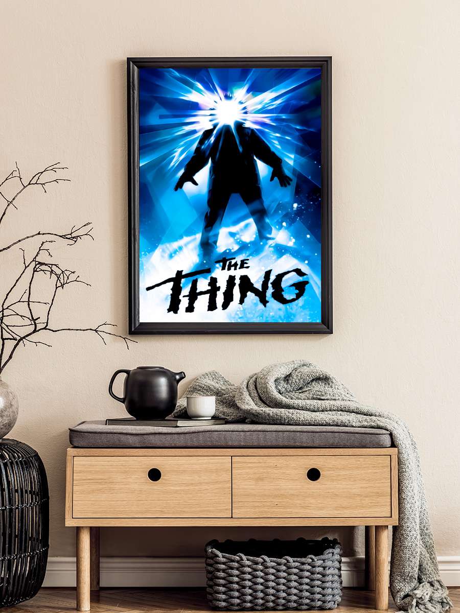 Şey - The Thing Film Tablo Siyah Çerçeveli Film Poster Afiş Tablo