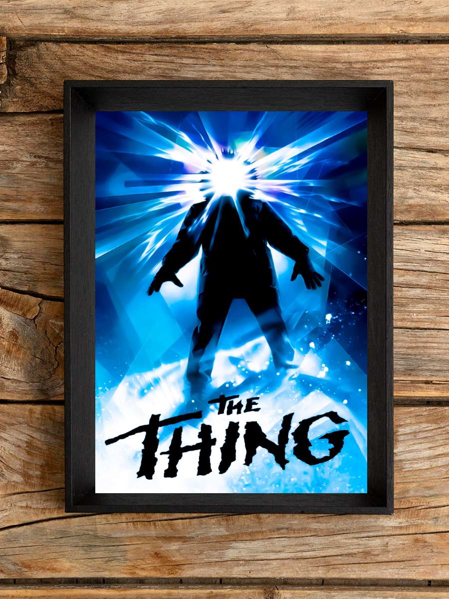 Şey - The Thing Film Tablo Siyah Çerçeveli Film Poster Afiş Tablo