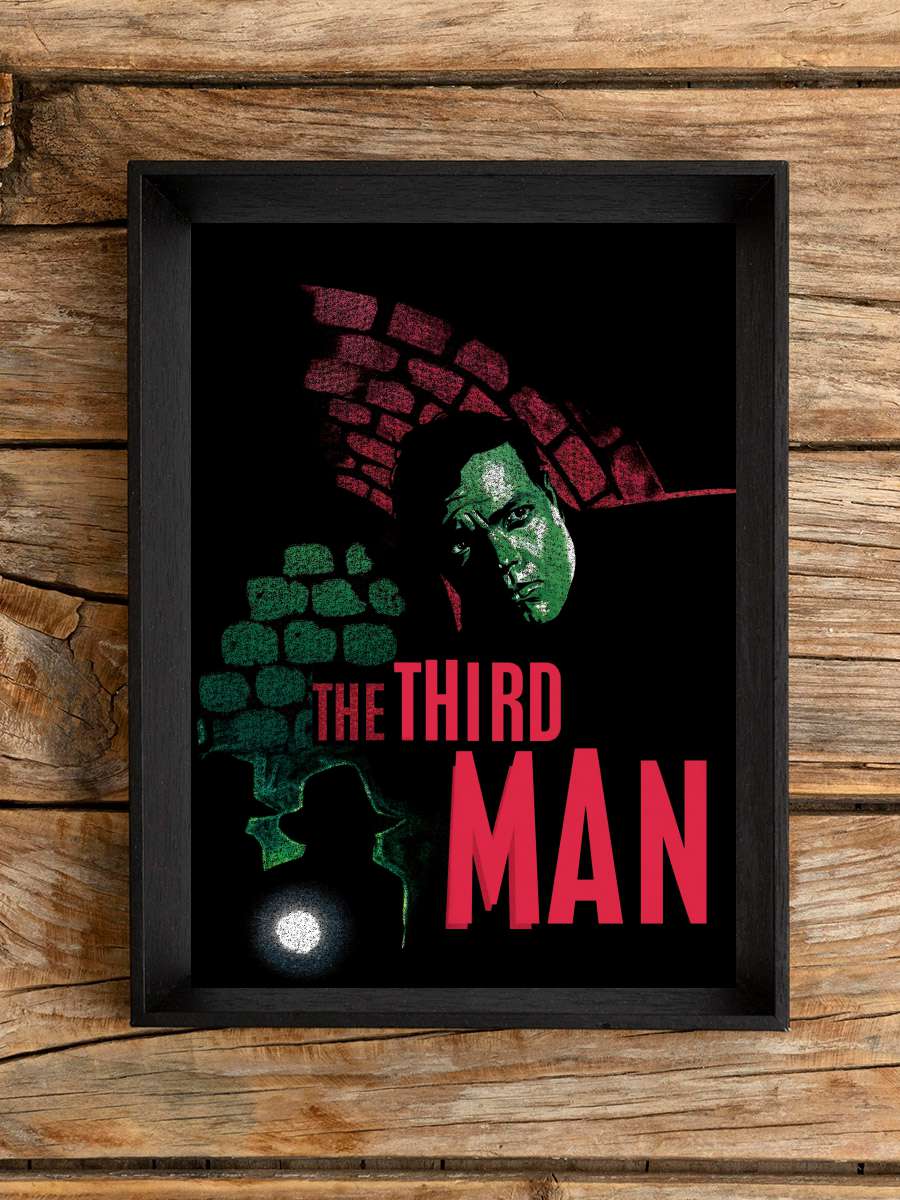 Üçüncü Adam - The Third Man Film Tablo Siyah Çerçeveli Film Poster Afiş Tablo