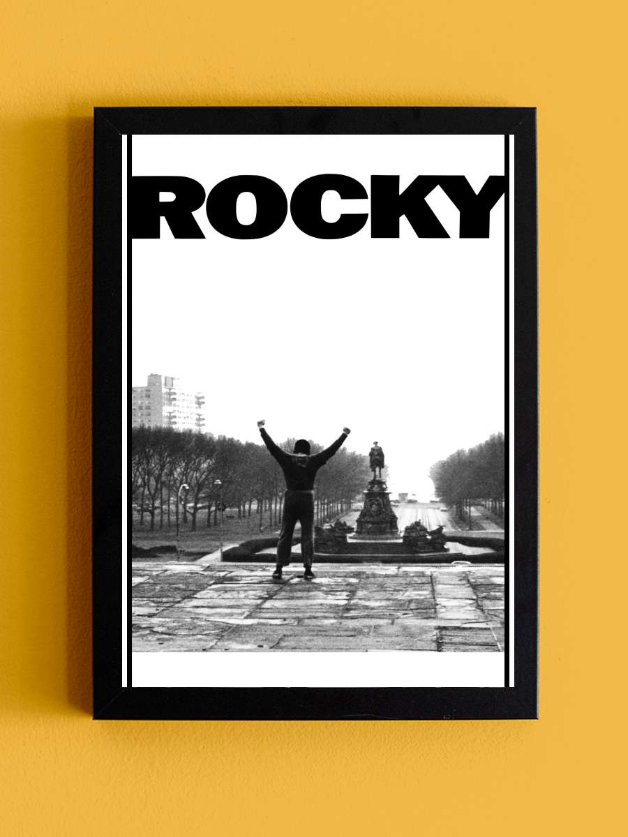 Rocky Film Tablo Siyah Çerçeveli Film Poster Afiş Tablo