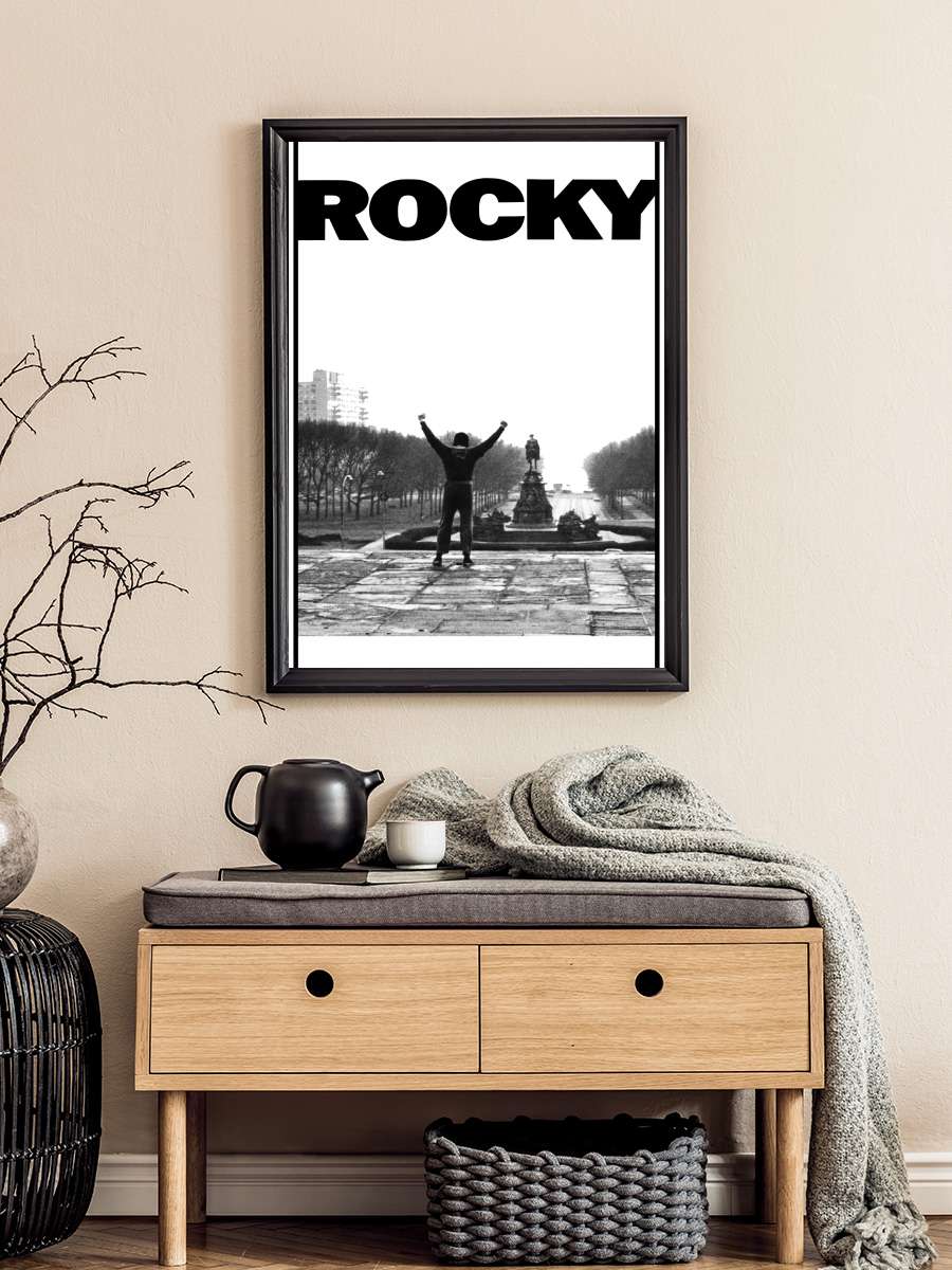 Rocky Film Tablo Siyah Çerçeveli Film Poster Afiş Tablo