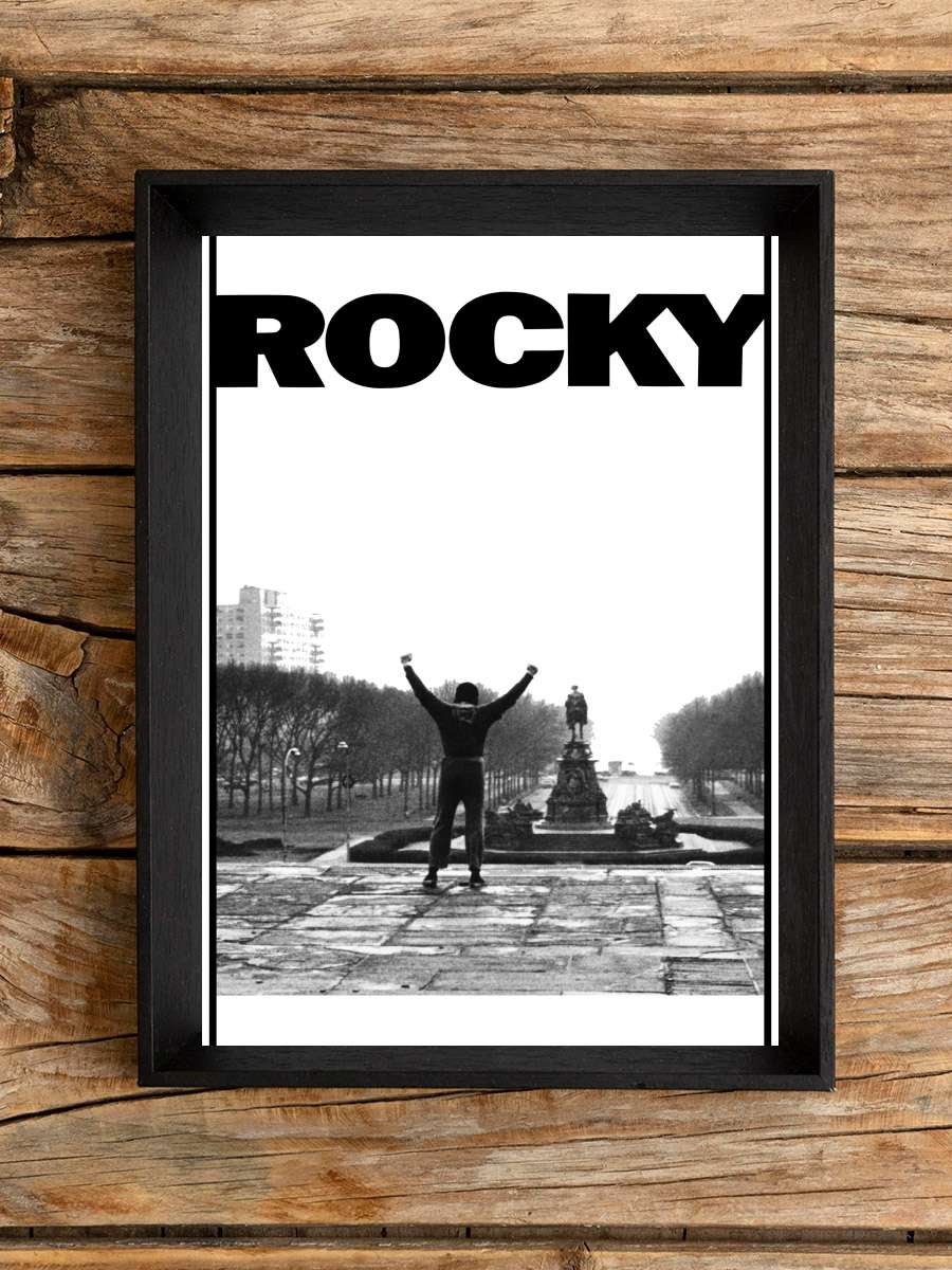 Rocky Film Tablo Siyah Çerçeveli Film Poster Afiş Tablo