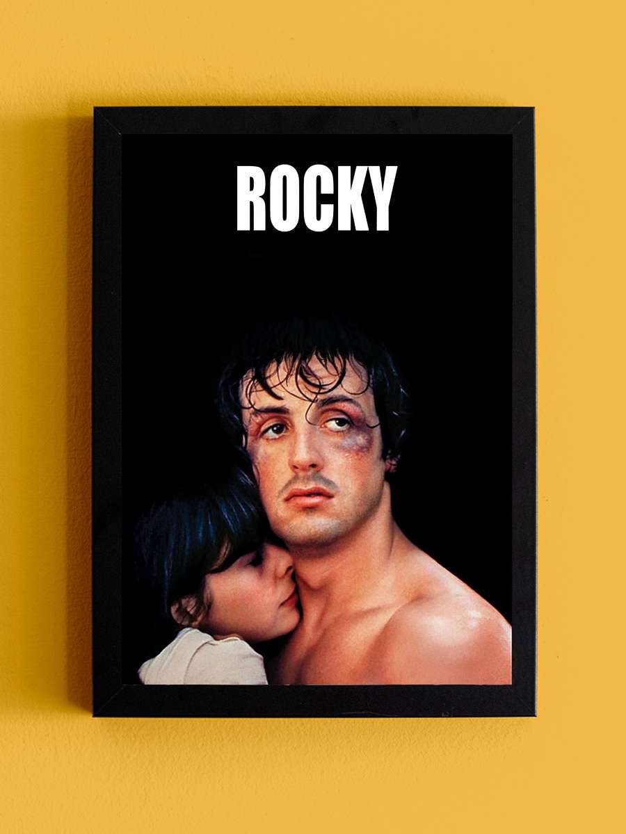 Rocky Film Tablo Siyah Çerçeveli Film Poster Afiş Tablo