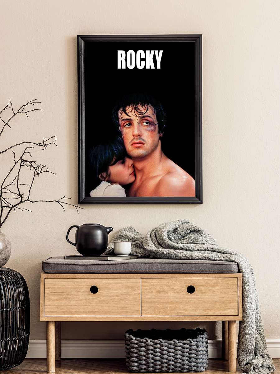 Rocky Film Tablo Siyah Çerçeveli Film Poster Afiş Tablo