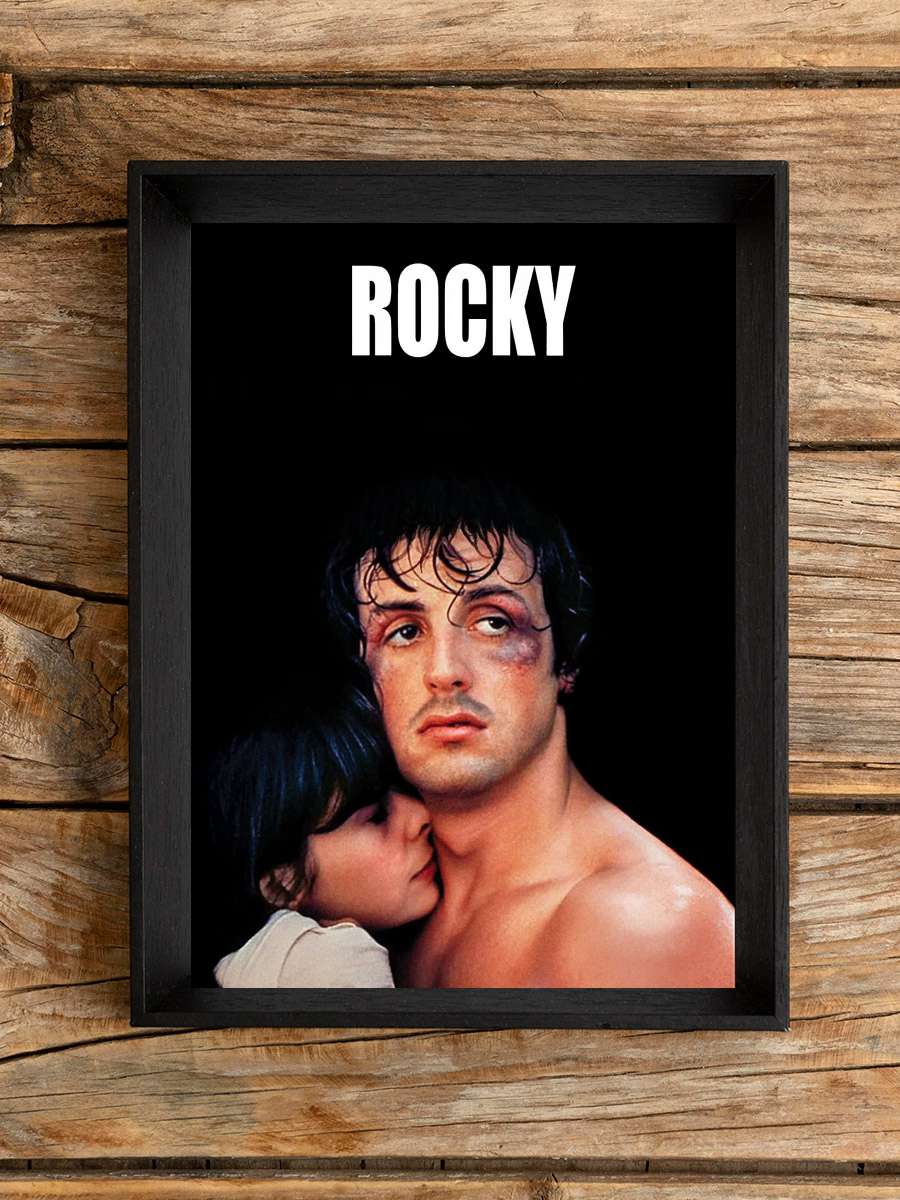 Rocky Film Tablo Siyah Çerçeveli Film Poster Afiş Tablo