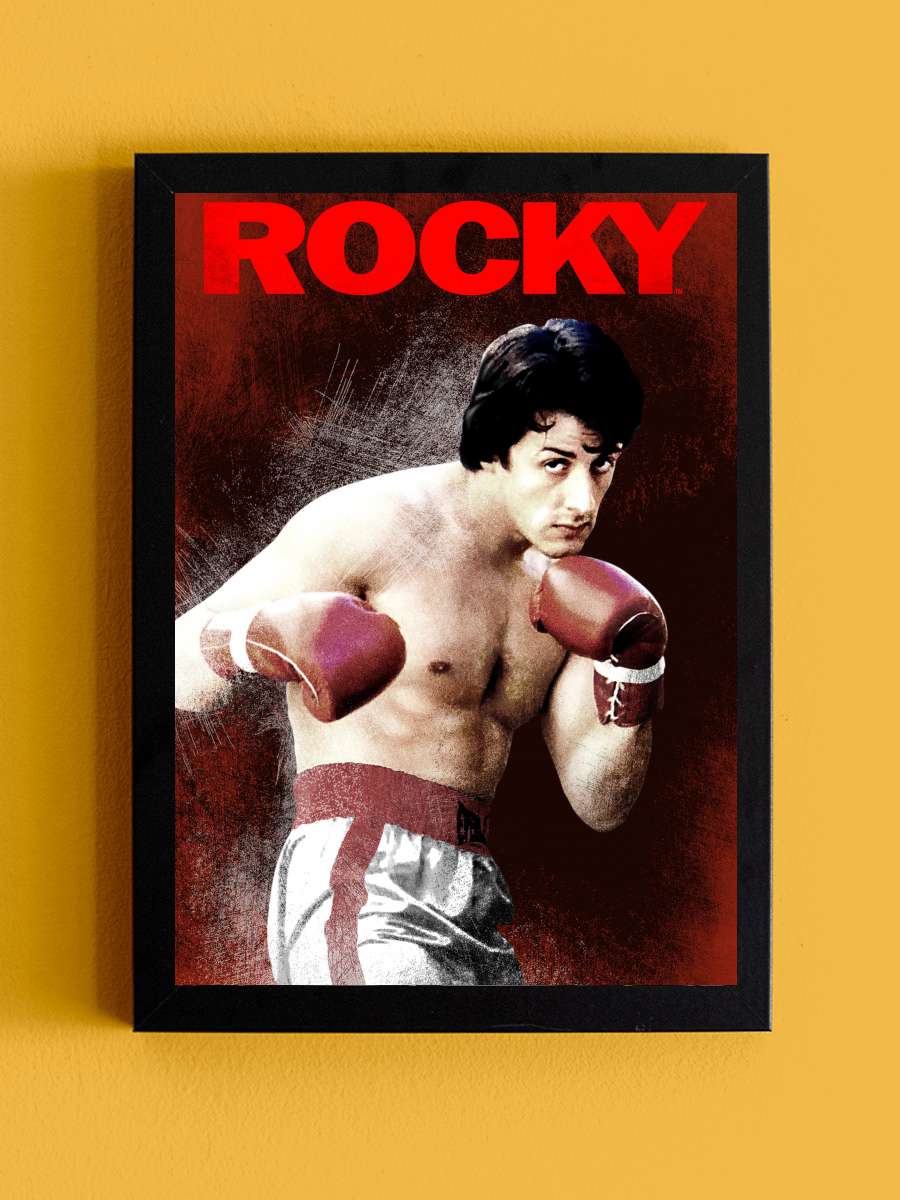 Rocky Film Tablo Siyah Çerçeveli Film Poster Afiş Tablo