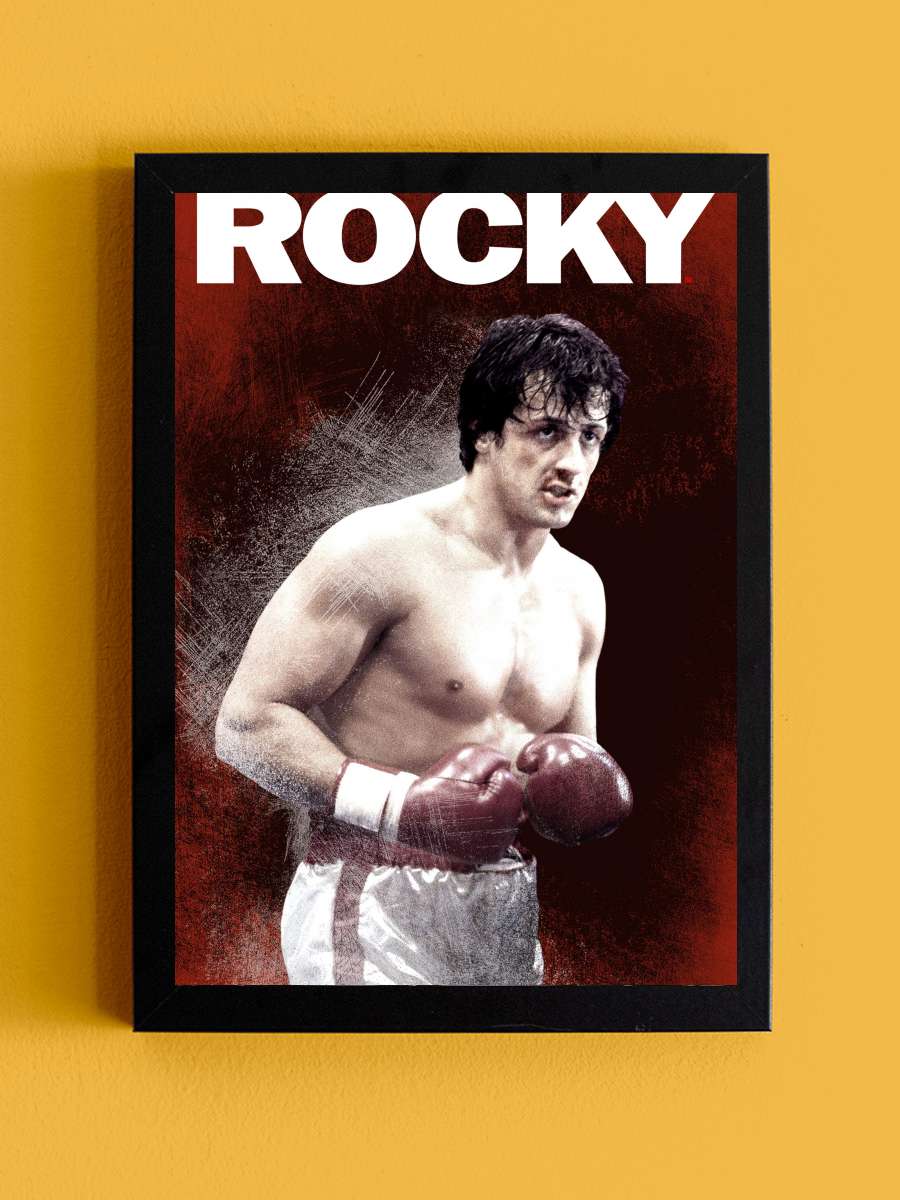 Rocky Film Tablo Siyah Çerçeveli Film Poster Afiş Tablo