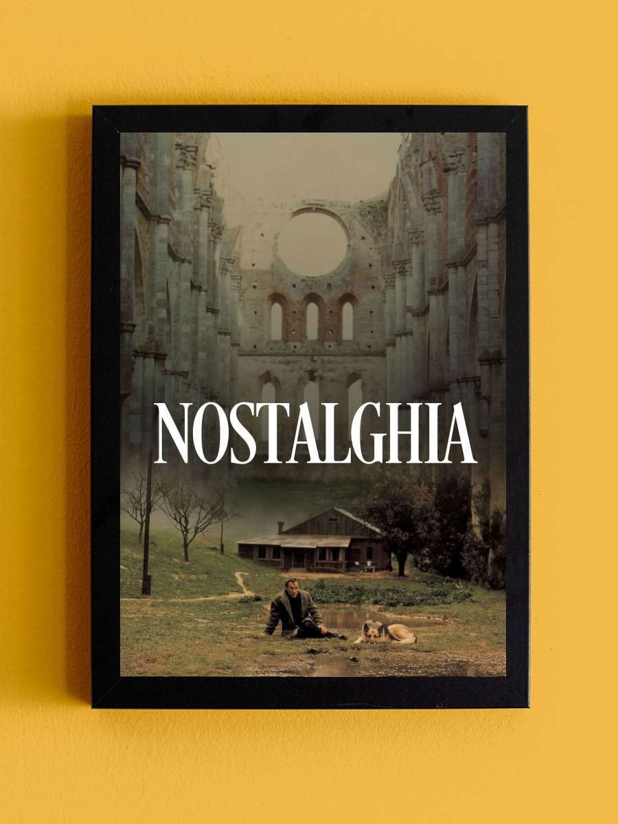 Nostalji - Ностальгия Film Tablo Siyah Çerçeveli Film Poster Afiş Tablo