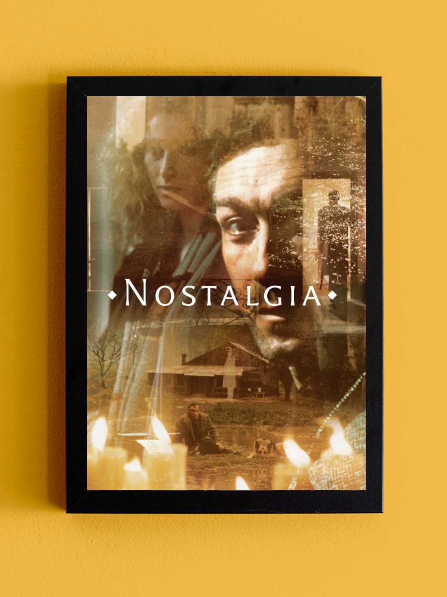 Nostalji - Ностальгия Film Tablo Siyah Çerçeveli Film Poster Afiş Tablo