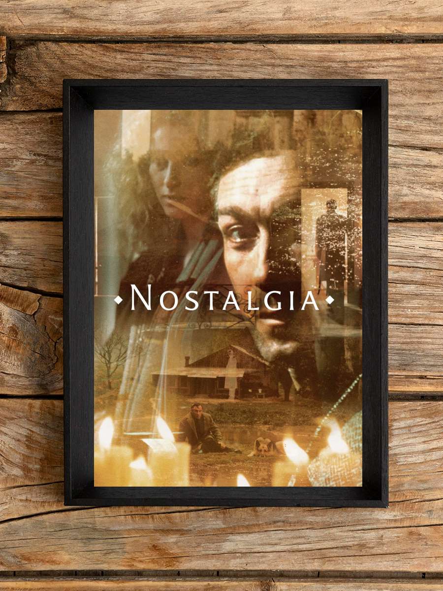 Nostalji - Ностальгия Film Tablo Siyah Çerçeveli Film Poster Afiş Tablo