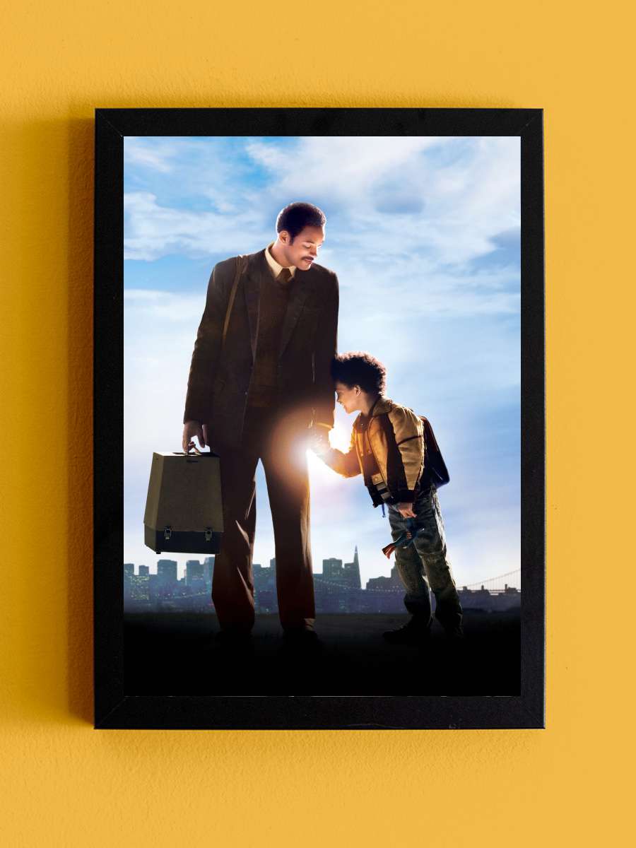 Umudunu Kaybetme - The Pursuit of Happyness Film Tablo Siyah Çerçeveli Film Poster Afiş Tablo