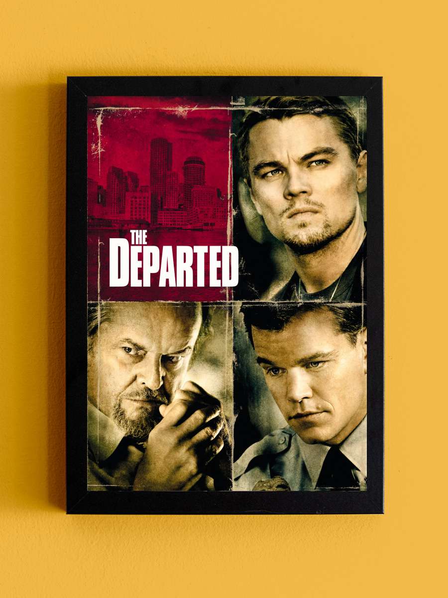 Köstebek - The Departed Film Tablo Siyah Çerçeveli Film Poster Afiş Tablo