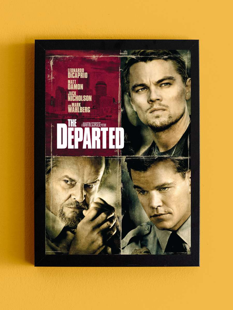 Köstebek - The Departed Film Tablo Siyah Çerçeveli Film Poster Afiş Tablo