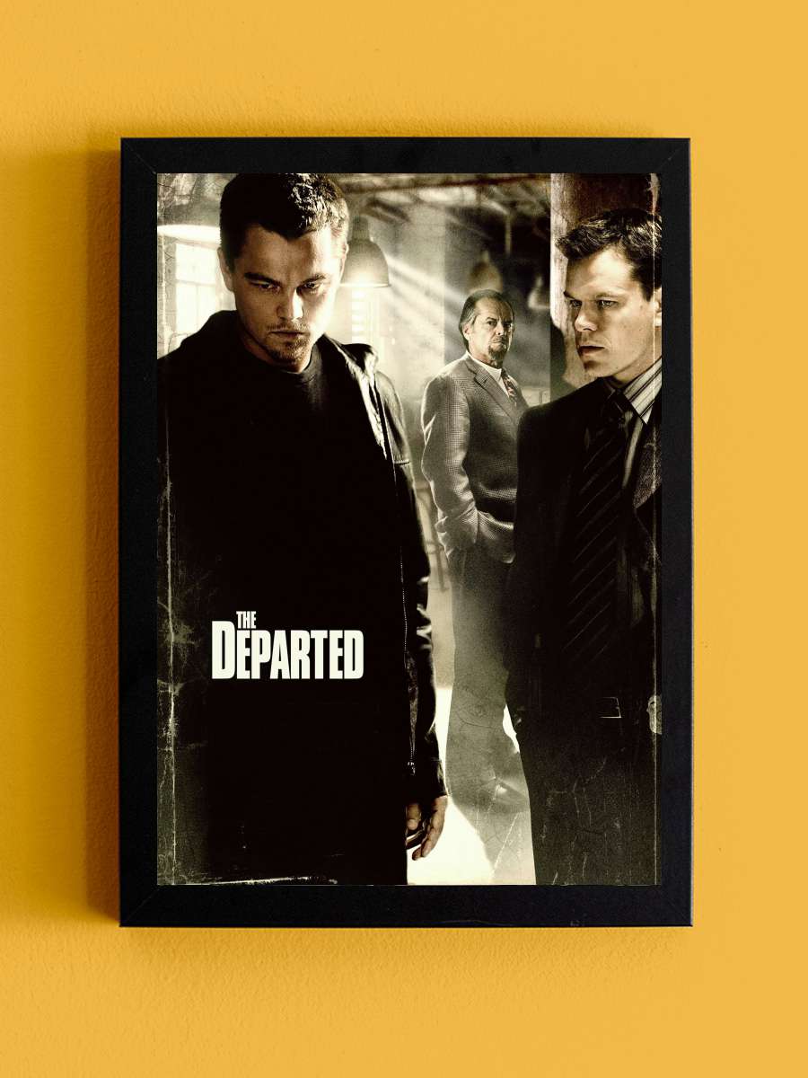 Köstebek - The Departed Film Tablo Siyah Çerçeveli Film Poster Afiş Tablo