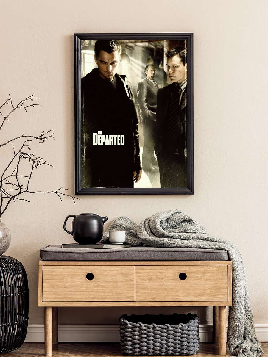 Köstebek - The Departed Film Tablo Siyah Çerçeveli Film Poster Afiş Tablo