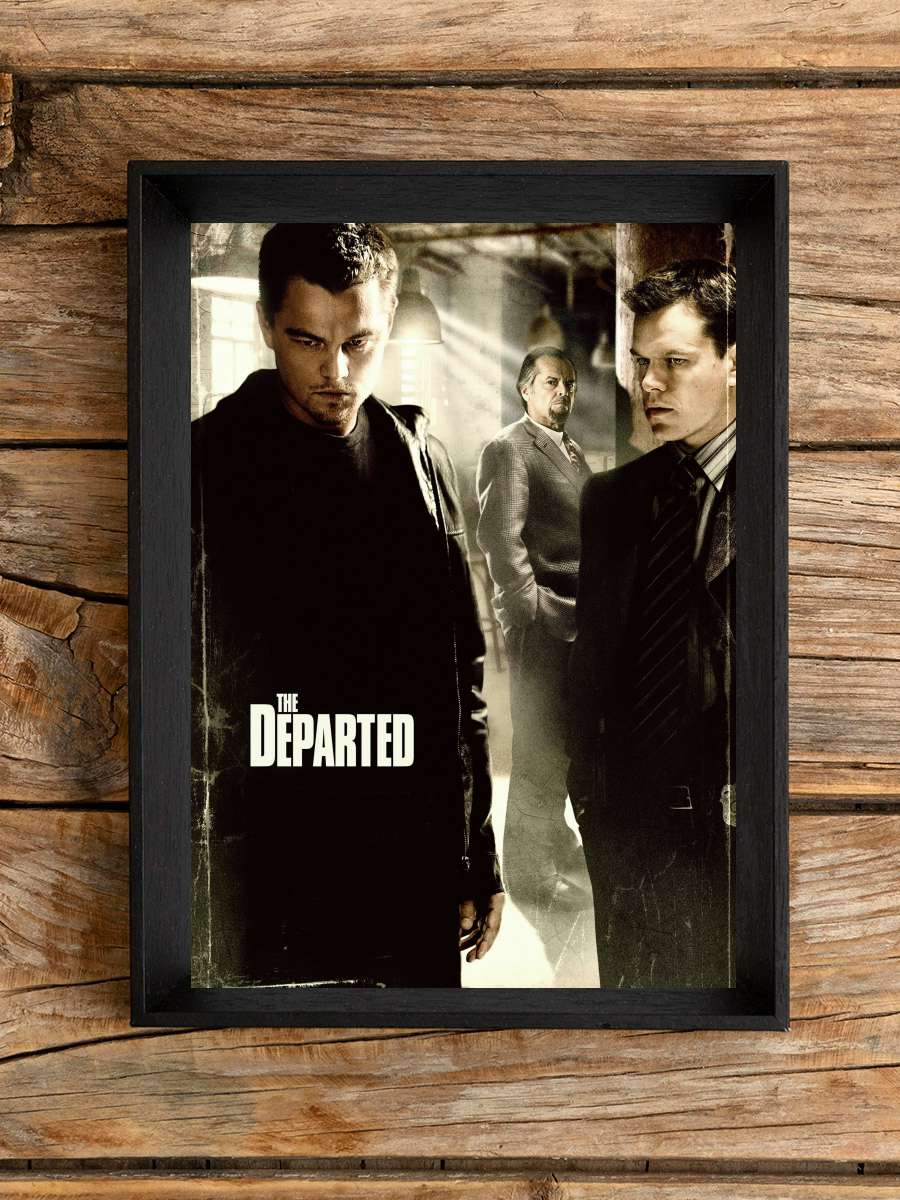 Köstebek - The Departed Film Tablo Siyah Çerçeveli Film Poster Afiş Tablo