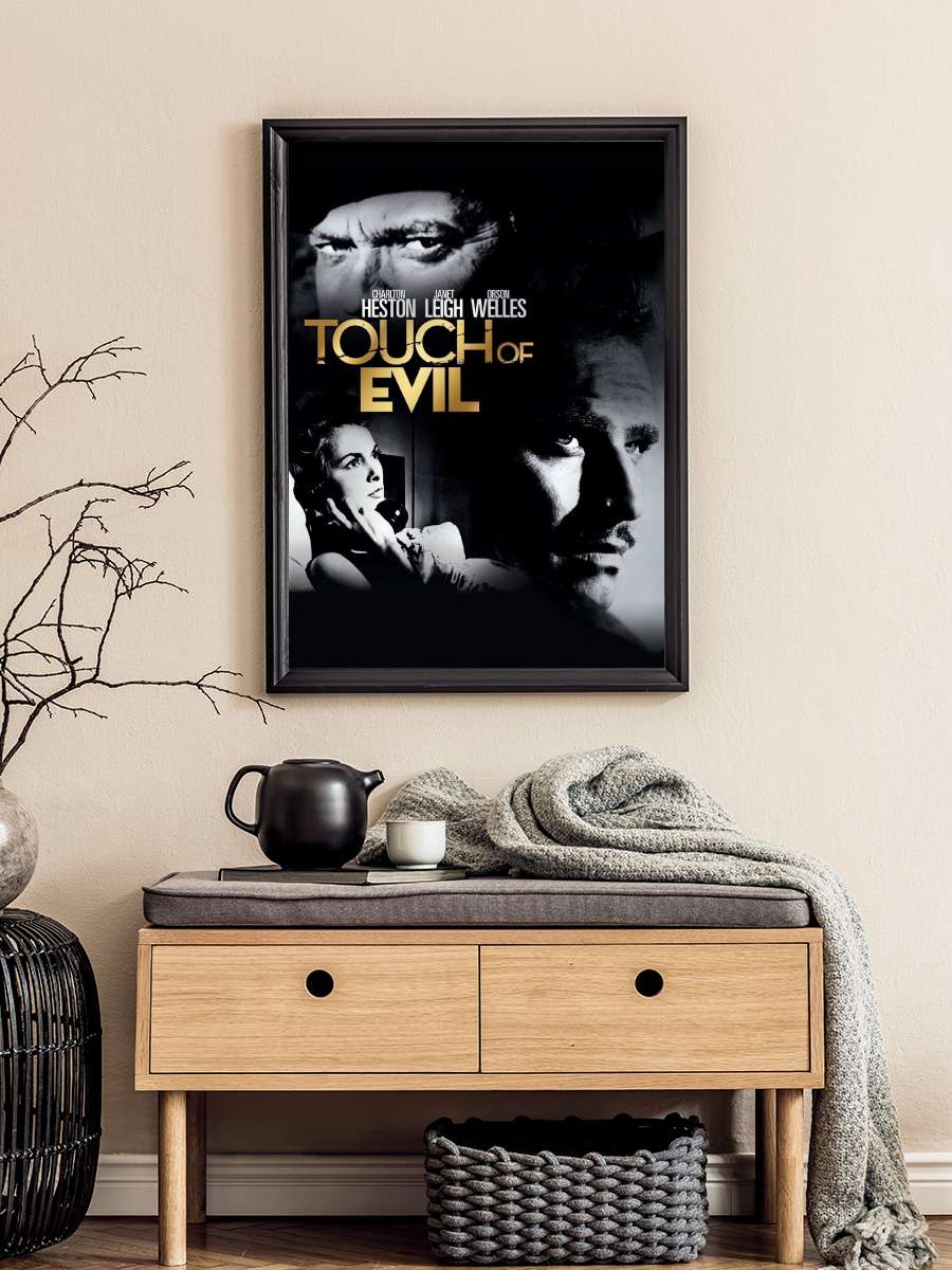 Bitmeyen Balayı - Touch of Evil Film Tablo Siyah Çerçeveli Film Poster Afiş Tablo