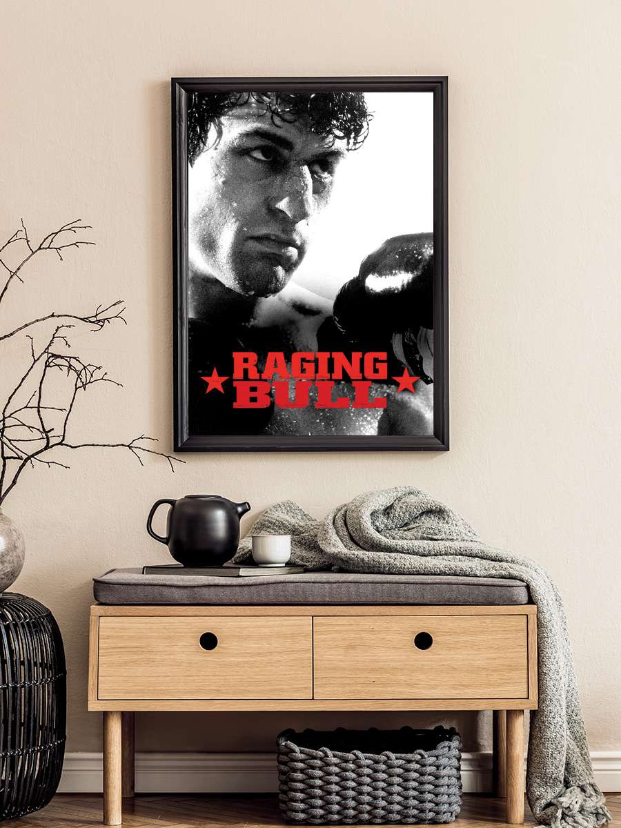 Kızgın Boğa - Raging Bull Film Tablo Siyah Çerçeveli Film Poster Afiş Tablo