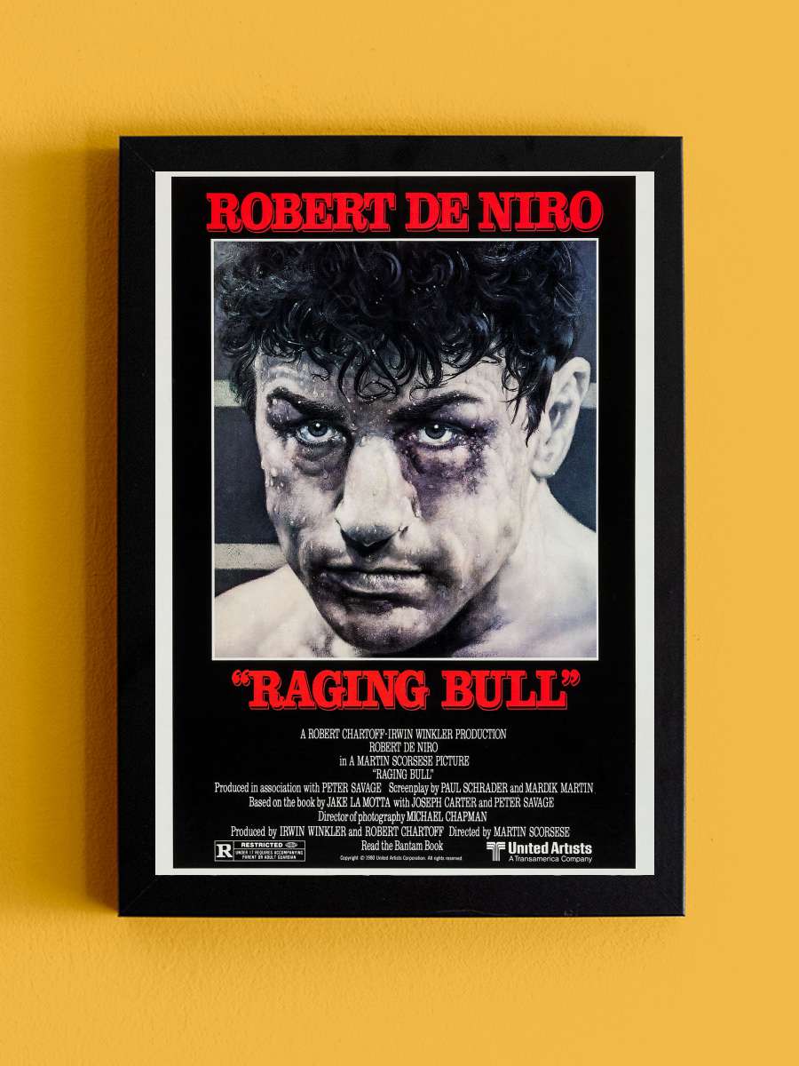 Kızgın Boğa - Raging Bull Film Tablo Siyah Çerçeveli Film Poster Afiş Tablo