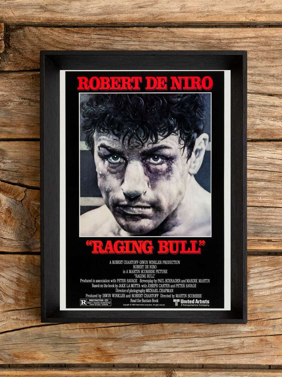 Kızgın Boğa - Raging Bull Film Tablo Siyah Çerçeveli Film Poster Afiş Tablo