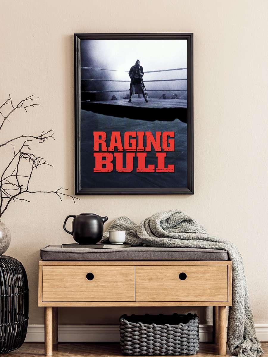 Kızgın Boğa - Raging Bull Film Tablo Siyah Çerçeveli Film Poster Afiş Tablo