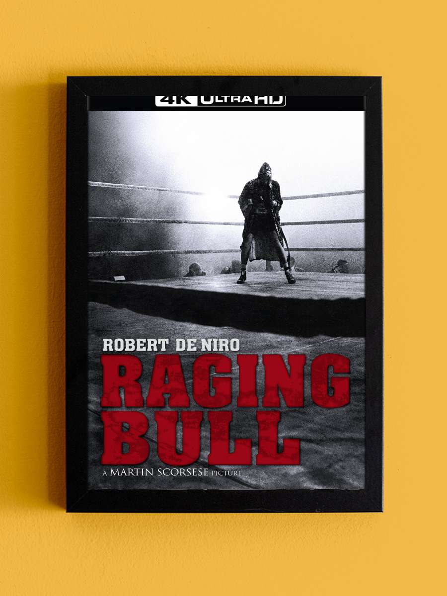 Kızgın Boğa - Raging Bull Film Tablo Siyah Çerçeveli Film Poster Afiş Tablo