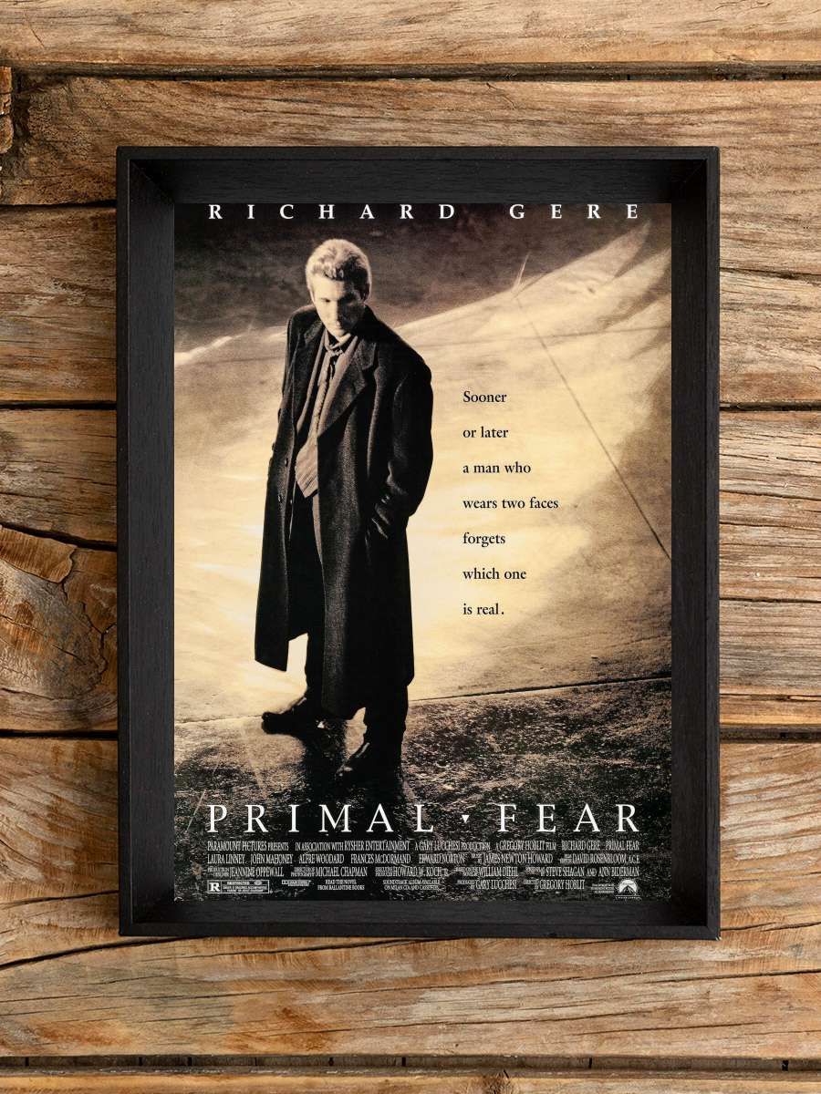 İlk Korku - Primal Fear Film Tablo Siyah Çerçeveli Film Poster Afiş Tablo