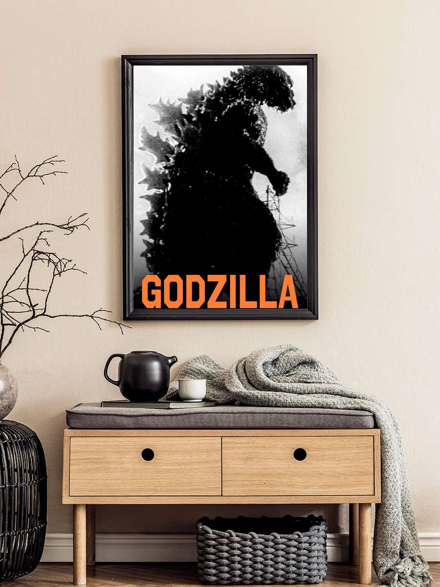 Godzilla - ゴジラ Film Tablo Siyah Çerçeveli Film Poster Afiş Tablo